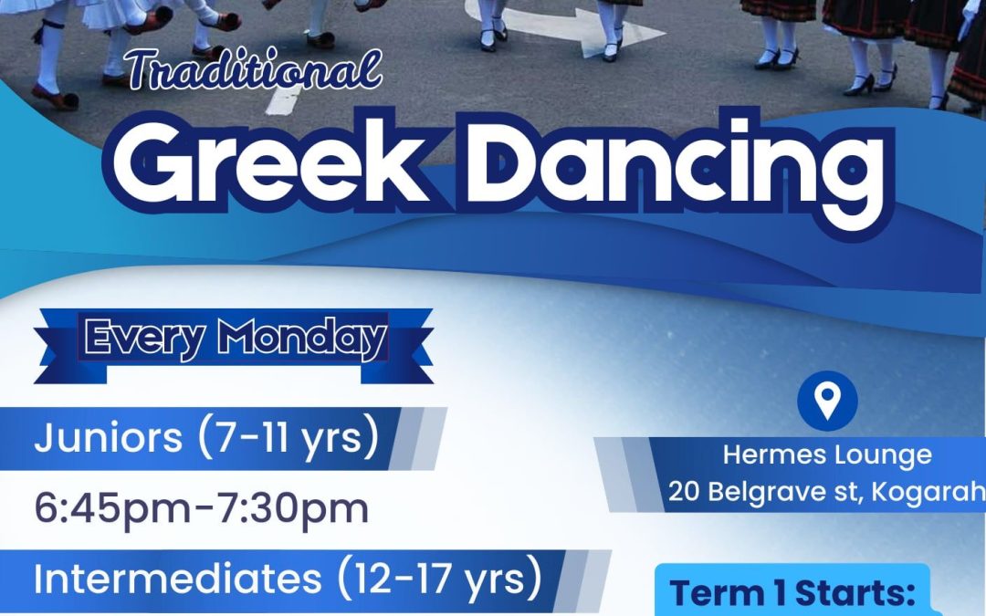 Traditional Greek Dancing – Term 1 Starts 2nd Feb 2026