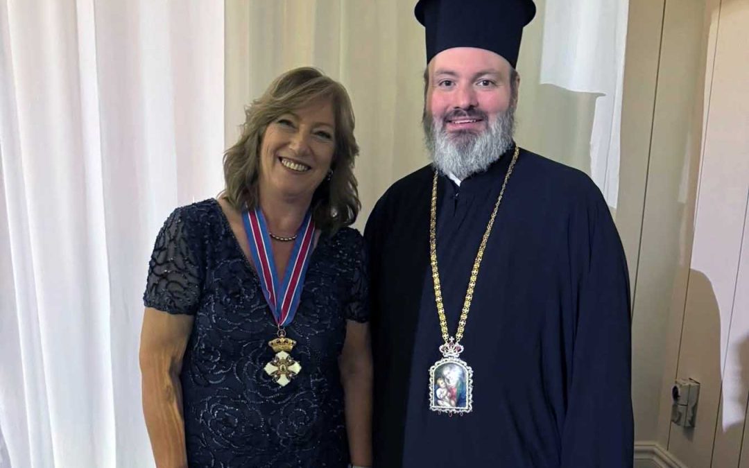 The Order of the Christ-Loving medal awarded to Urania Condoleon