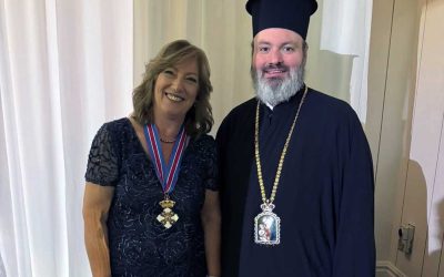 The Order of the Christ-Loving medal awarded to Urania Condoleon